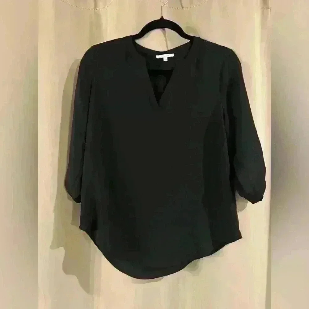 Women’s Black 3/4 Sleeve Maurices Blouse